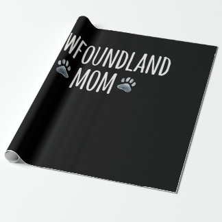 Newfoundland dog mum | dog lover paws gift wrapping paper