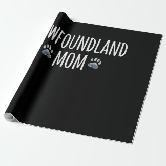 Newfoundland dog mum | dog lover paws gift wrapping paper