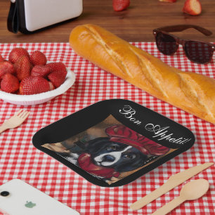 Newfoundland Dog Paper Plate