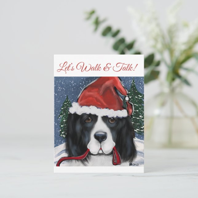 Newfoundland Dog Postcard (Standing Front)