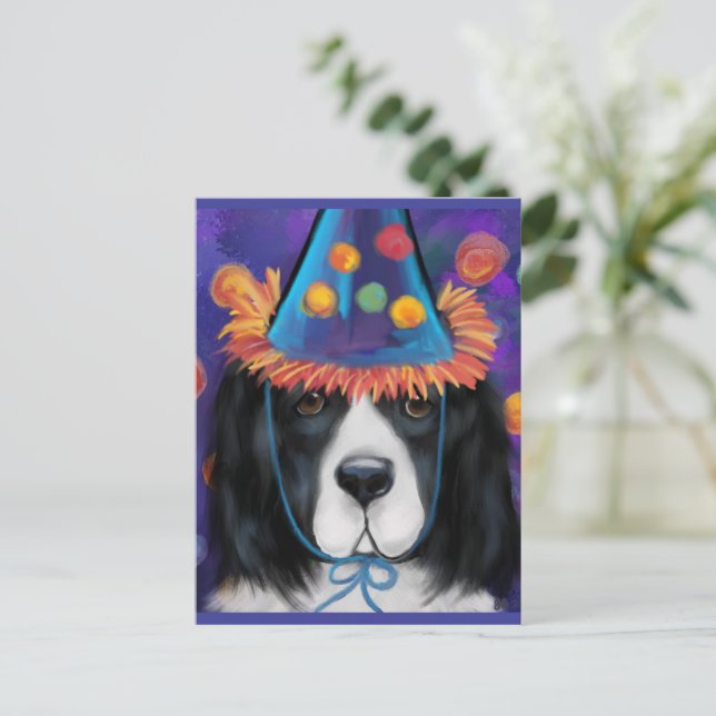 Newfoundland Dog Postcard (Standing Front)