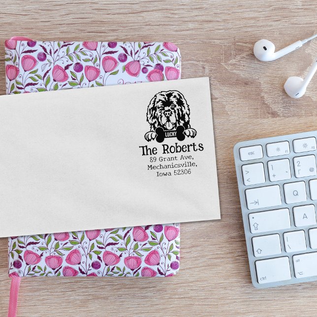 Newfoundland  Dog, Return Address,  Rubber Stamp (Creator Uploaded)