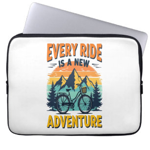 Newfoundland Dog Rider Laptop Sleeve