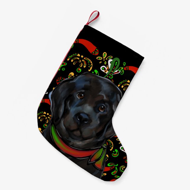 Newfoundland Dog   Small Christmas Stocking (Front (Hanging))