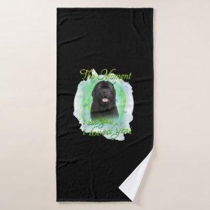 Newfoundland Dog The Moment I Saw You I Love You Bath Towel