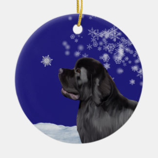 Newfoundland Dog Winter Wonderland Ornament