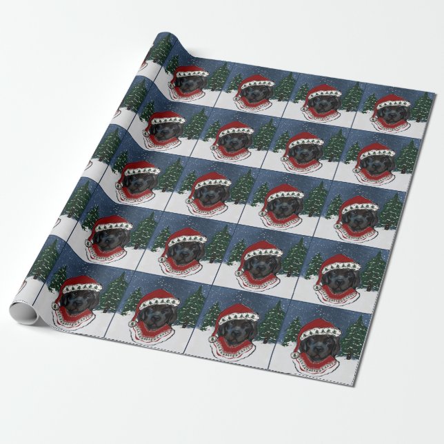 Newfoundland Dog   Wrapping Paper (Unrolled)