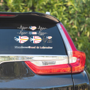 Newfoundland Flag Assorted Car Stickers