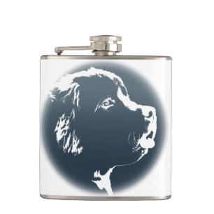 Newfoundland Flask Custom Dog Lover Drink Flask