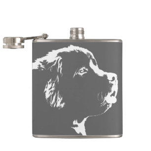 Newfoundland Flask Custom Dog Lover Drink Flask