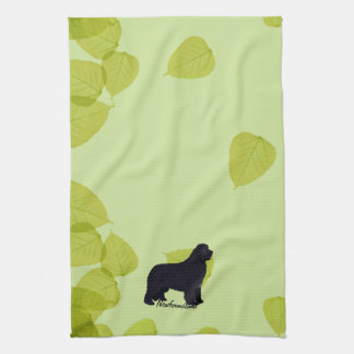 Newfoundland - Green Leaves Design Tea Towel