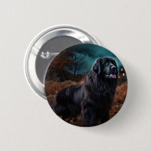 Newfoundland Halloween Scary 6 Cm Round Badge
