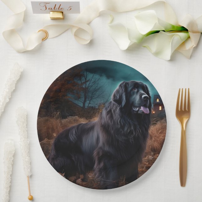 Newfoundland Halloween Scary  Paper Plate (Wedding)
