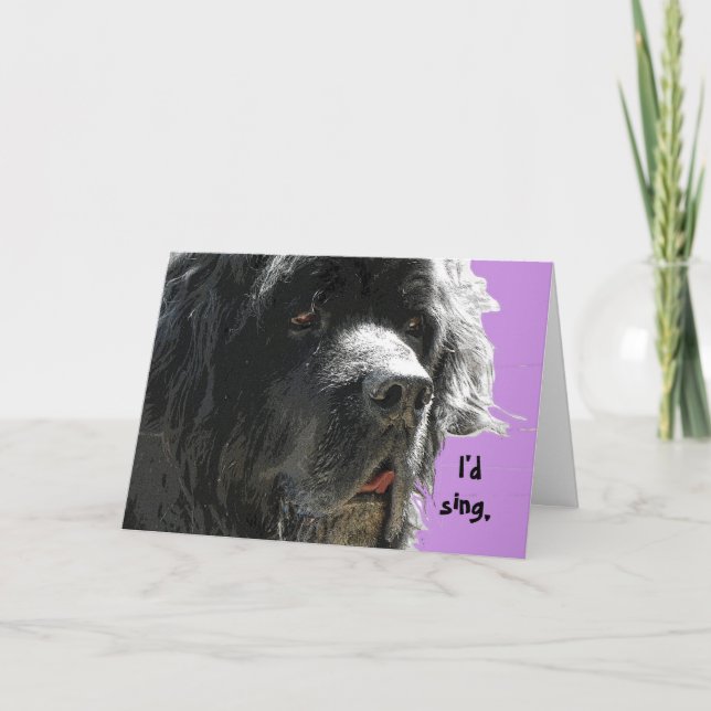 Newfoundland Happy Birthday Card (Front)