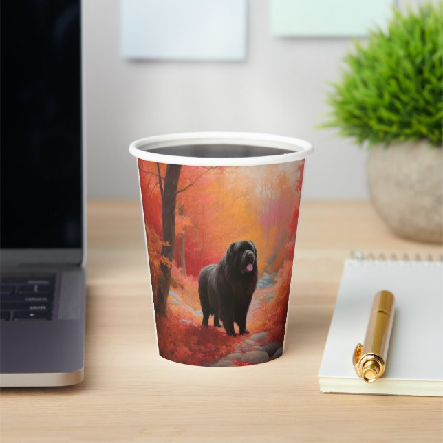 Newfoundland in Autumn Leaves Fall Inspire  Paper Cups (Insitu)