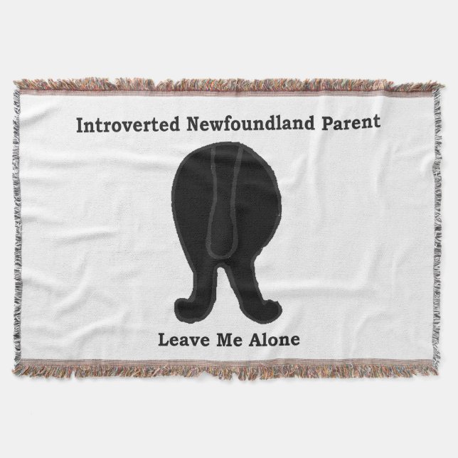 Newfoundland Introverted Parent Throw Blanket (Front)