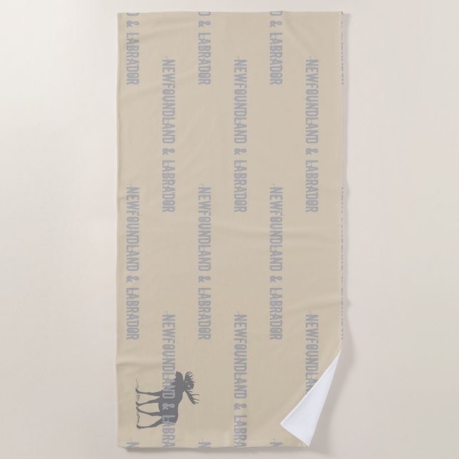 Newfoundland & Labrador Beach Towel (Front)