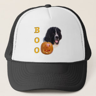 Newfoundland (landseer) Halloween Boo Trucker Hat