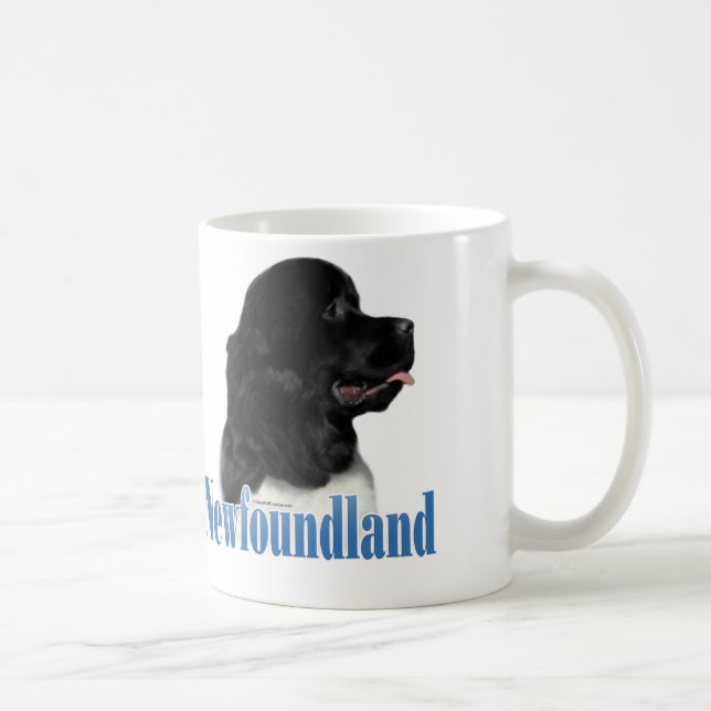 Newfoundland (landseer) Name Coffee Mug (Right)