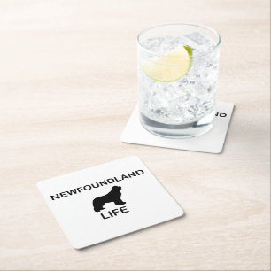newfoundland life square paper coaster