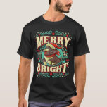 Newfoundland Merry Bright Christmas Santa Claus Do T-Shirt<br><div class="desc">Newfoundland Merry Bright Christmas Santa Claus Dog</div>