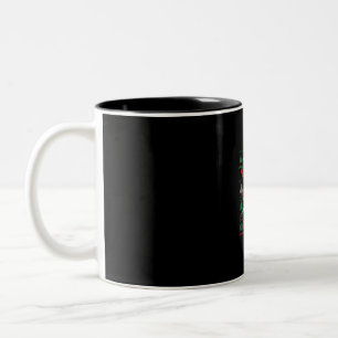 Newfoundland Merry Christ-Mask  Christmas Gift Two-Tone Coffee Mug