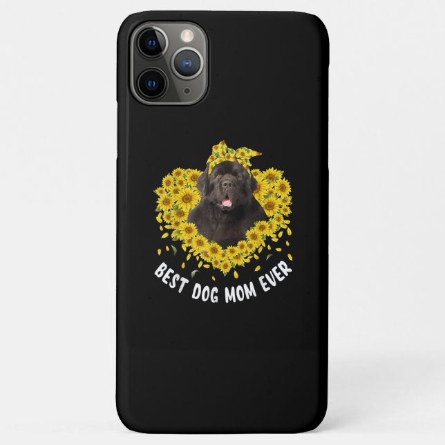 Newfoundland mum lovers | sunflower dog gift Case-Mate iPhone case (Back)