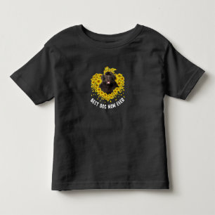 Newfoundland mum lovers sunflower dog gift toddler T-Shirt