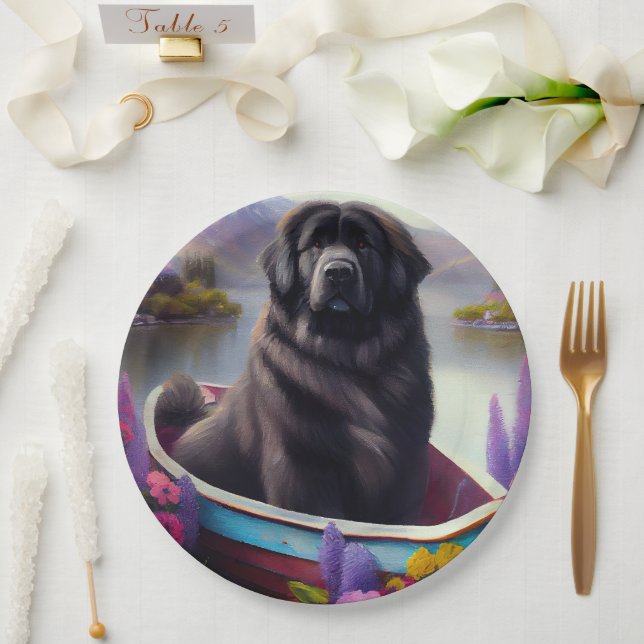 Newfoundland on a Paddle: A Scenic Adventure Paper Plate (Wedding)
