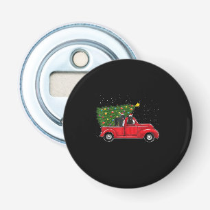 Newfoundland on red car truck   xmas gift bottle opener