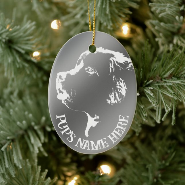 Newfoundland Ornament Personalised Dog Decoration (Tree)