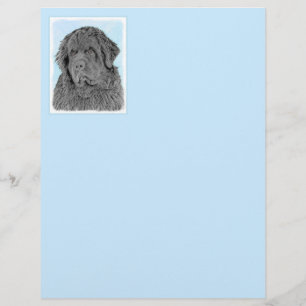 Newfoundland Painting - Cute Original Dog Art