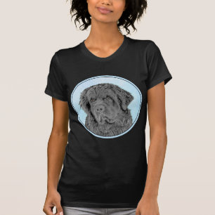 Newfoundland Painting - Cute Original Dog Art T-Shirt