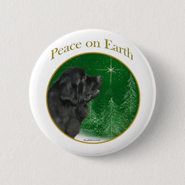 Newfoundland Peace 6 Cm Round Badge (Front)