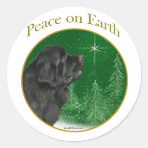 Newfoundland Peace Classic Round Sticker