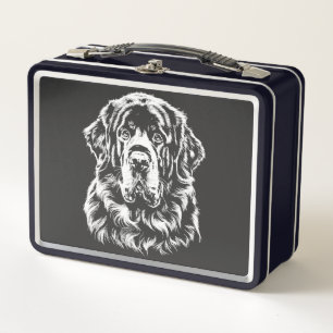 Newfoundland Portrait  Minimalist Apparel Metal Lunch Box