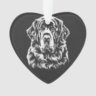 Newfoundland Portrait Minimalist Apparel Ornament