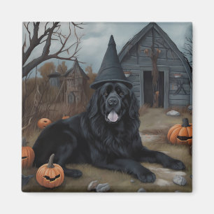 Newfoundland Pumpkins Halloween Scary  Magnet