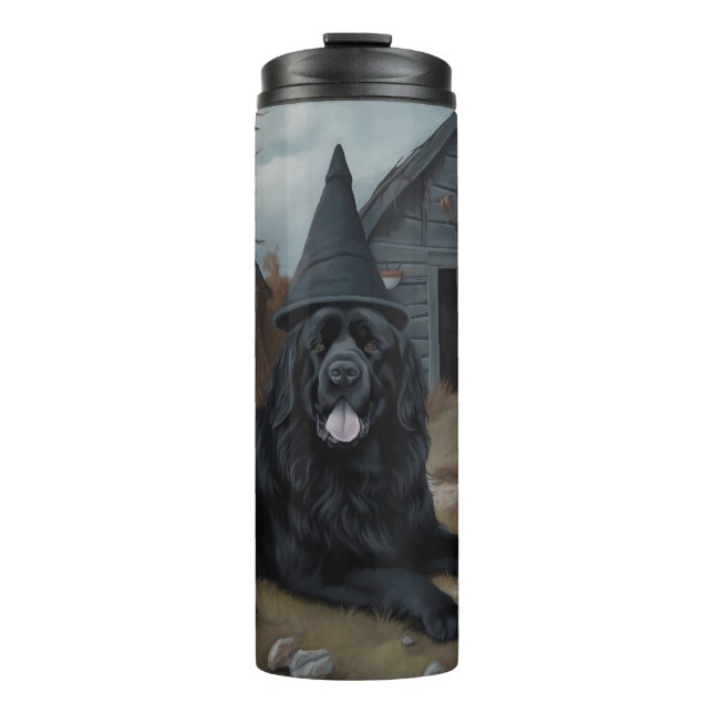 Newfoundland Pumpkins Halloween Scary  Thermal Tumbler (Front)