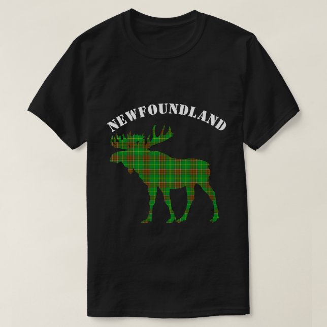 Newfoundland shirt moose customisable party shirt (Design Front)