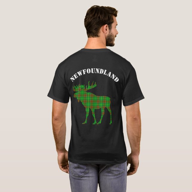 Newfoundland shirt moose customisable shirt (Back Full)