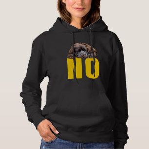 Newfoundland Stubborn NO Funny Newfie Dog Owner Hoodie