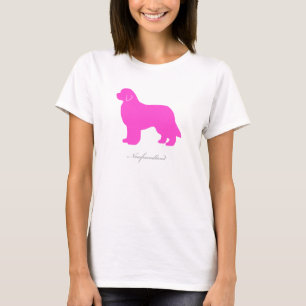 Newfoundland T-shirt (pink silhouette)