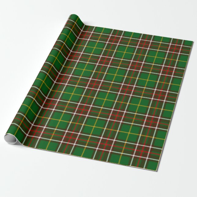 Newfoundland Tartan Wrapping Paper (Unrolled)