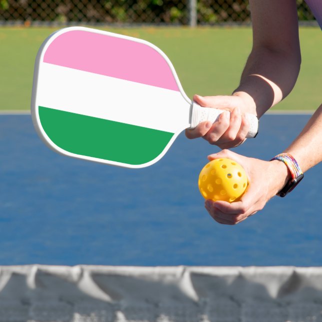 Newfoundland Tricolour flag (Canada) Pickleball Paddle (Insitu)
