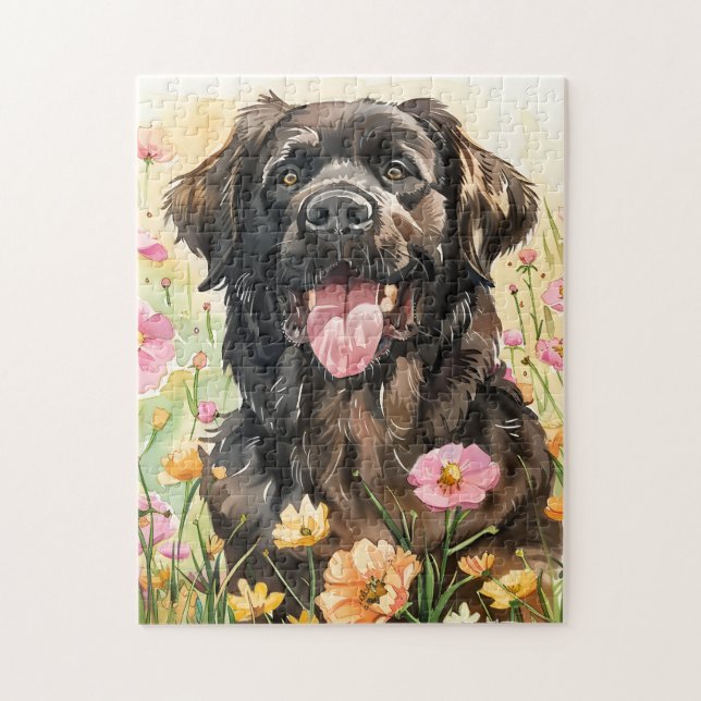 Newfoundland Watercolor Puzzle (Vertical)