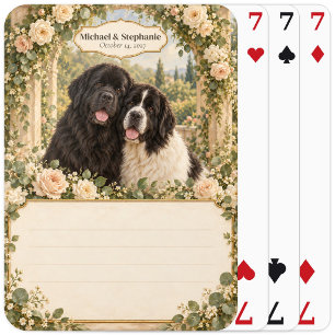Newfoundland Wedding Guest Book Signing Deck Playing Cards
