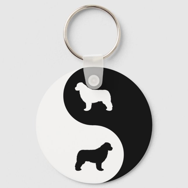 Newfoundland Yin Yang Key Ring (Front)