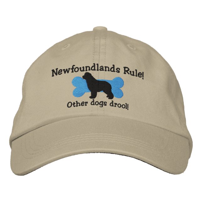 Newfoundlands Rule Embroidered Hat (Front)