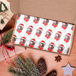 Newfypoo Dog Breed Christmas Stars Tissue Paper